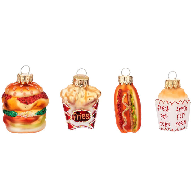 Set Of Four Mini Fast Food Decorations