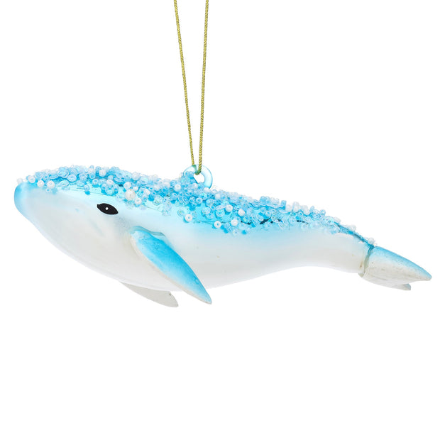 Glitter Humpback Whale Christmas Decoration