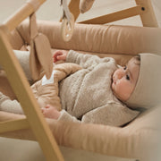 Lin Francais Baby Bouncer with Linen Cover in  Sand by Nobodinoz