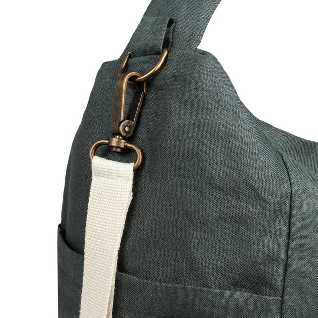 Lin Francais Stroller Bag in Green Blue by Nobodinoz