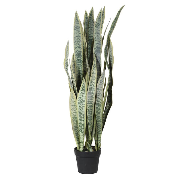 Tall Faux Potted Sansevieria Plant