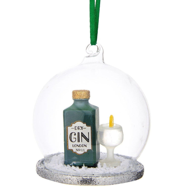 Gin & Tonic Dome Glass Tree Decoration