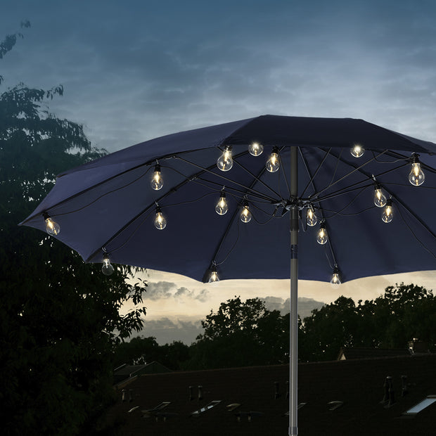 Lumières de guirlande de parasol