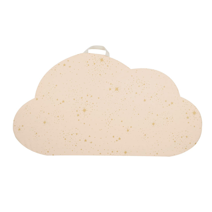 Eco Cloud Foldable Floor Mat in Gold Stella / Dream Pink by Nobodinoz