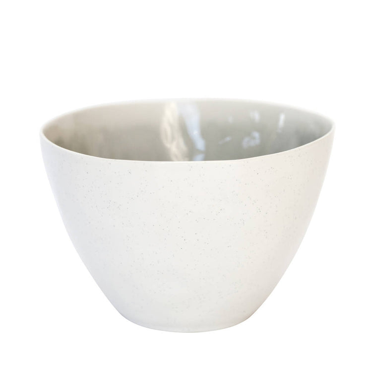 Porcelain Bowl With Inner Grey Glaze
