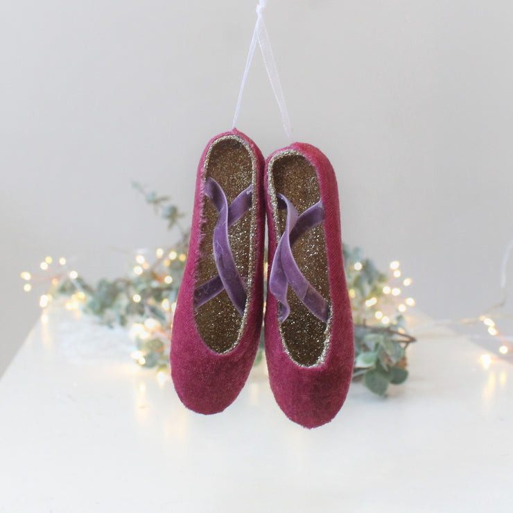 Ballerina Slippers  Christmas Tree Decoration