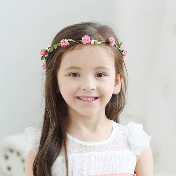 Pink Trailing Flower Hairband