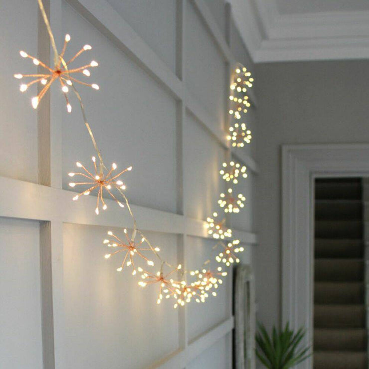 Copper Starburst LED Light Chain