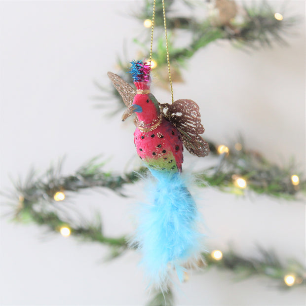 Décoration de Noël fantaisie colibri