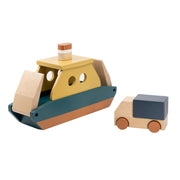 Wooden Toy Ferry & Truck by Sebra