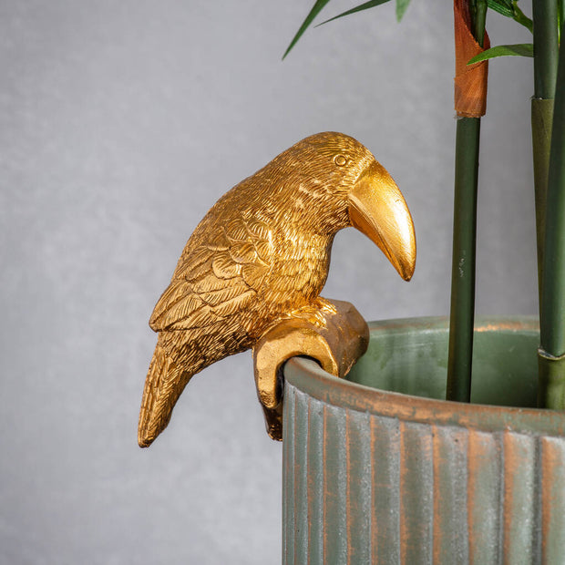 Gold Toucan Pot Hanger