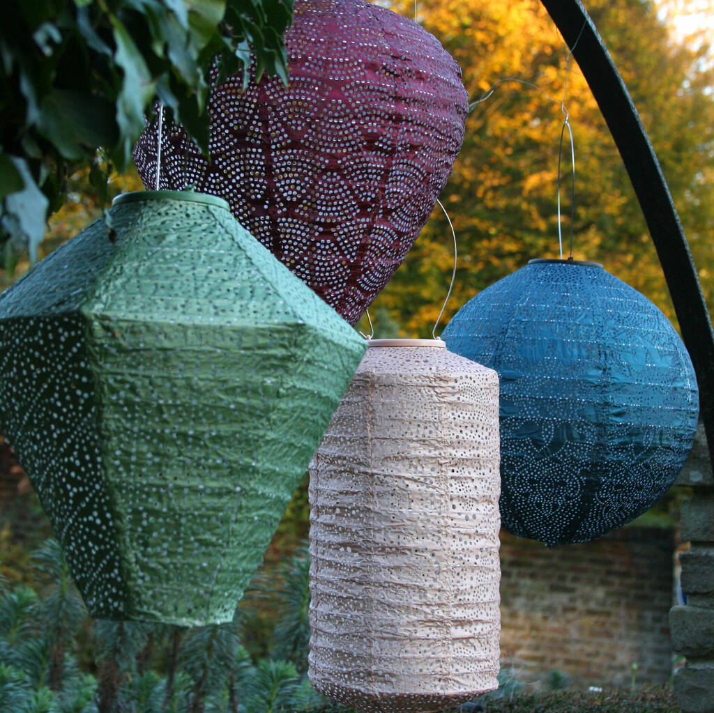 Marokkansk Solar Lantern - Grøn Diamant