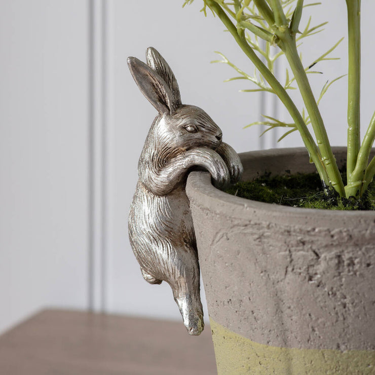 Hare Pot Hanger in Silver