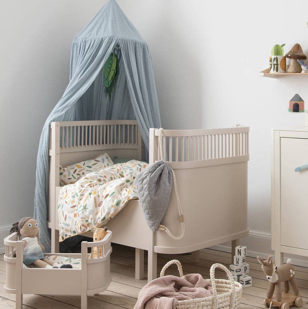 BIRCHBARK BEIGE SEBRA COT BED 