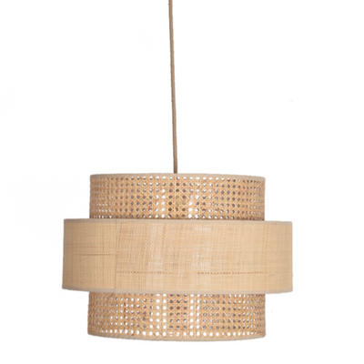 Mid-Century Rattan Pendant