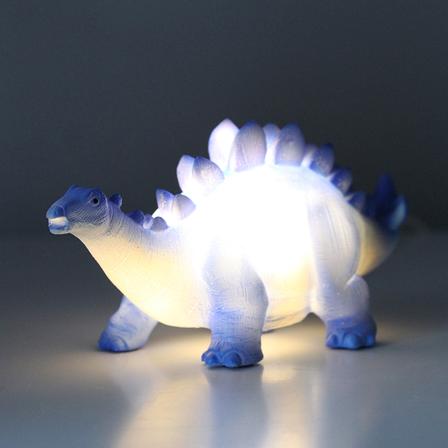 Blå Stegosaurus Natlys