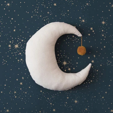 Pierrot Moon Cushion Natural by Nobodinoz