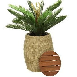 Palma Outdoor Table & Planter - Natural
