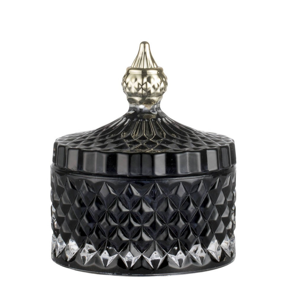 Badeværelseskrukke af tørvepresset glas