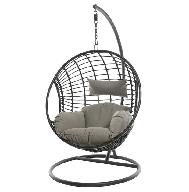 Black Indoor Outdoor Sorrento Egg Chair