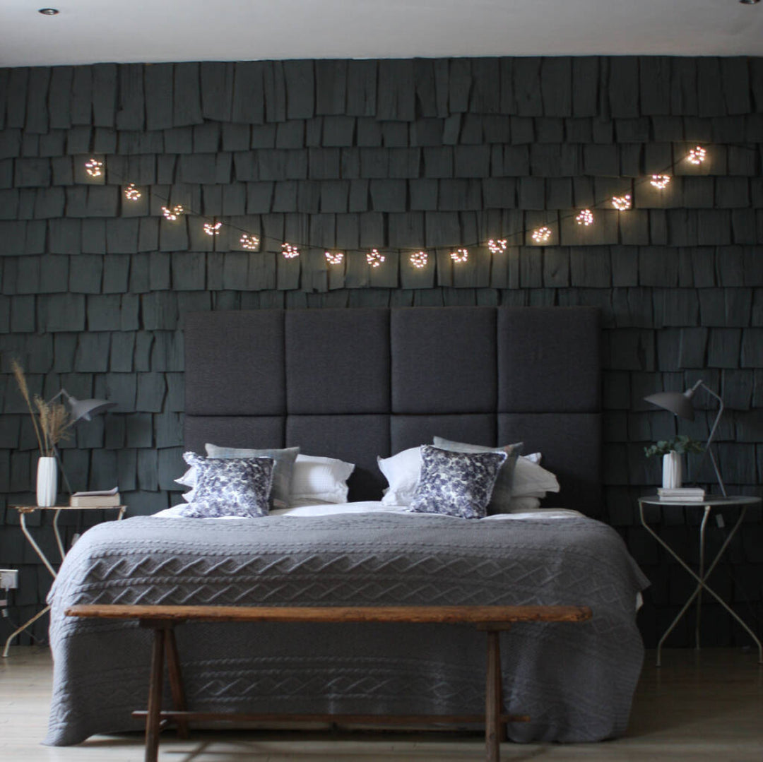 Sort Starburst indendørs/udendørs batteri LED lyskæde