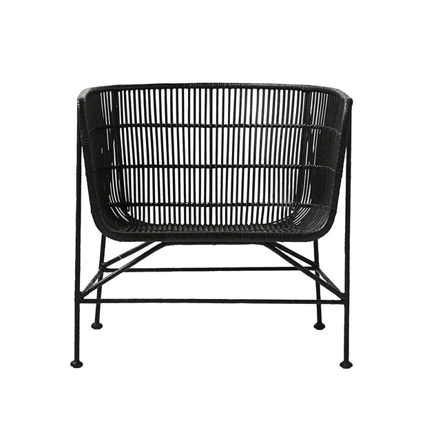 Rattan Accent Chair - Black - PRE-ORDER