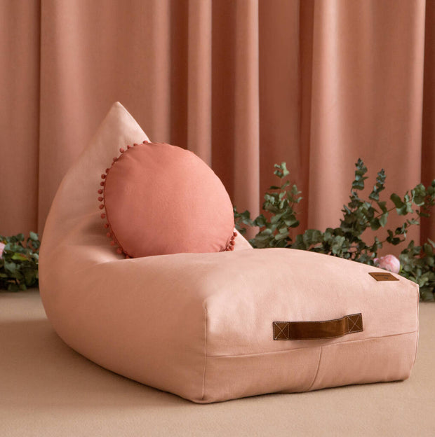 Oasis sækkestol i Bloom Pink fra Nobodinoz