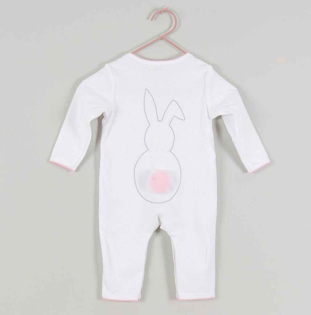 Bunny Babygrow Med Pompom Hale