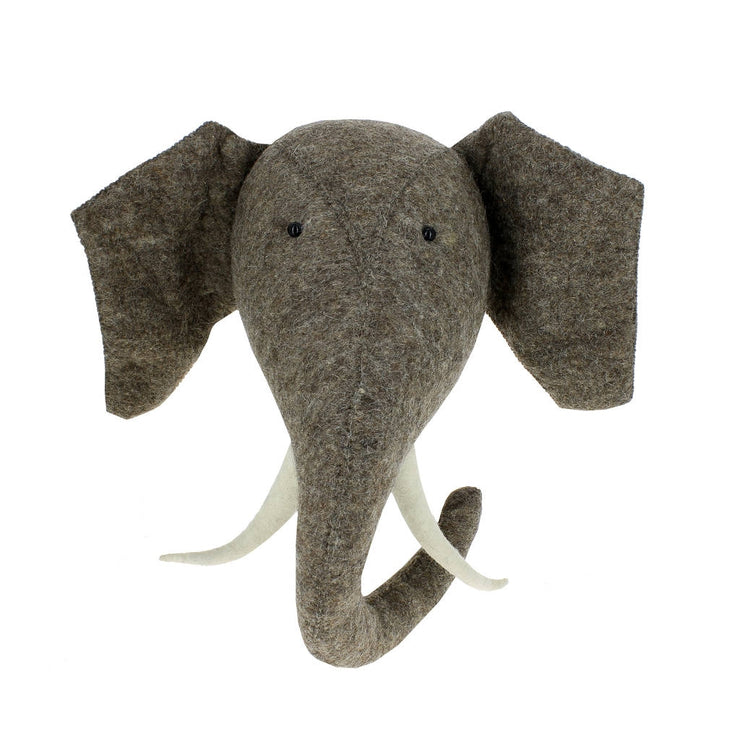 Elefantvægkrog i filt
