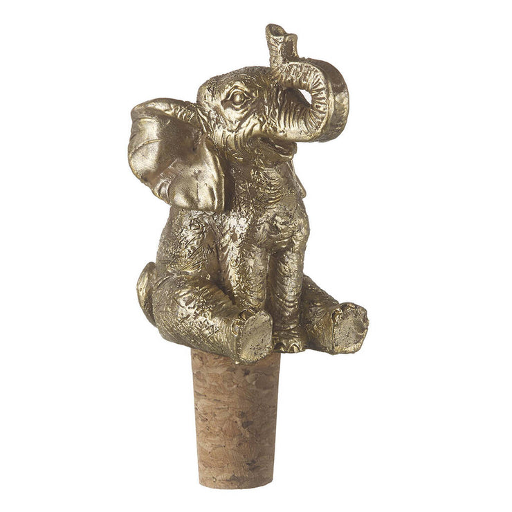 Gold Elephant Bottle Stopper