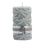 Etched Dragonfly Candle