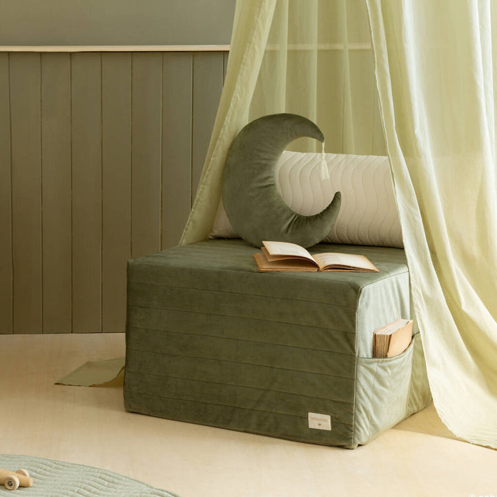 Sovemadras i oliven fra Nobodinoz