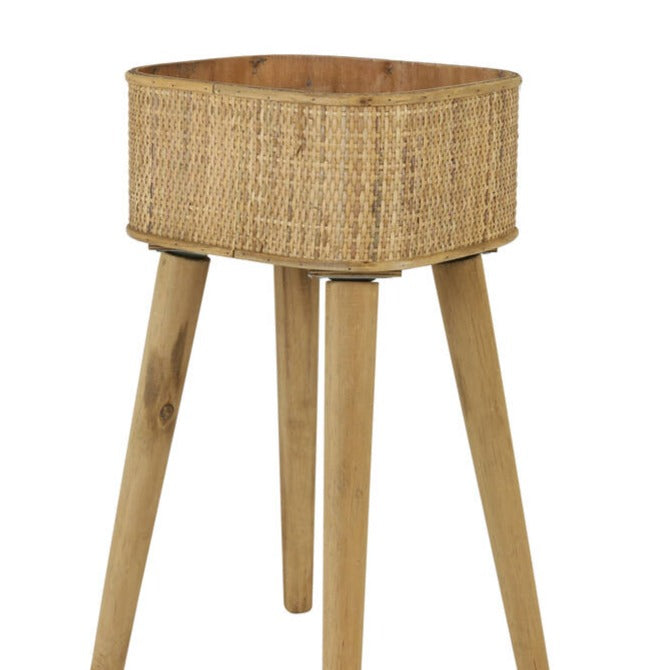 Tall Cana rattan plantekasse
