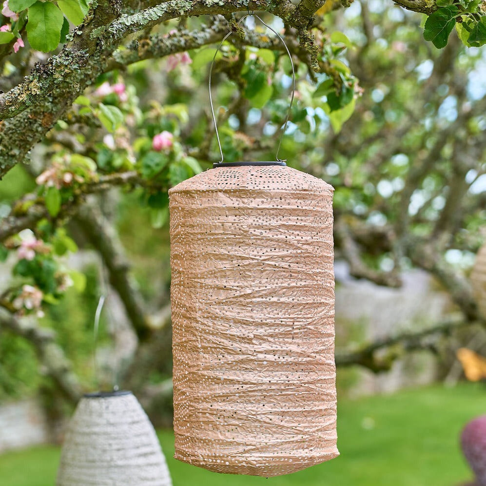 Marokkansk Solar Lantern - Pink Paisley