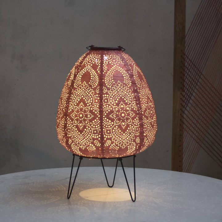 Marokkansk Solar Lantern - Magenta Dome