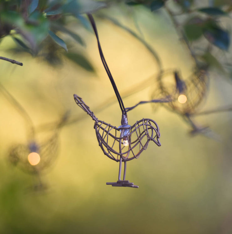 Indoor , Outdoor Garland Of LED Robin Lights