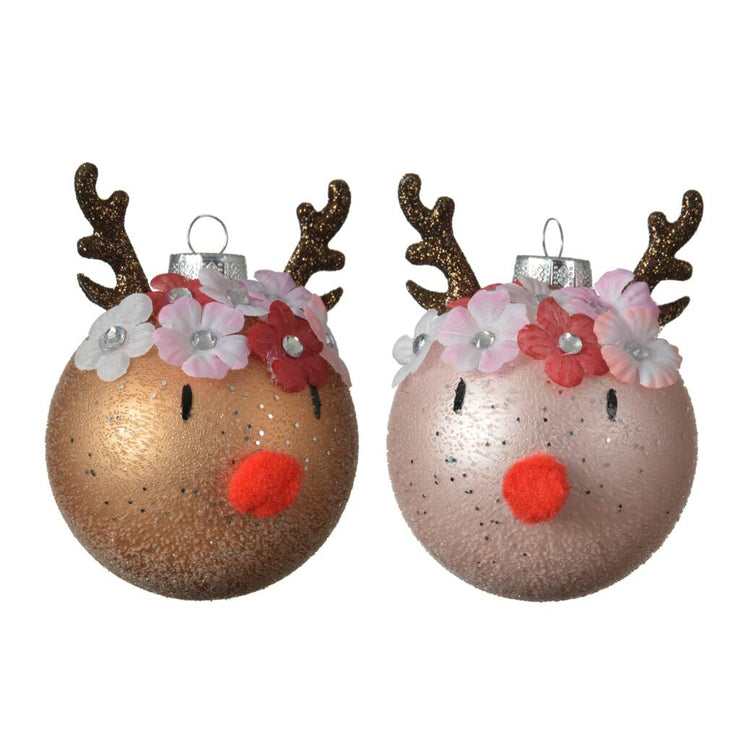 Sweet Reindeer Christmas Bauble