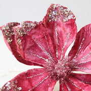 Velvet Anemone Clip on Flower