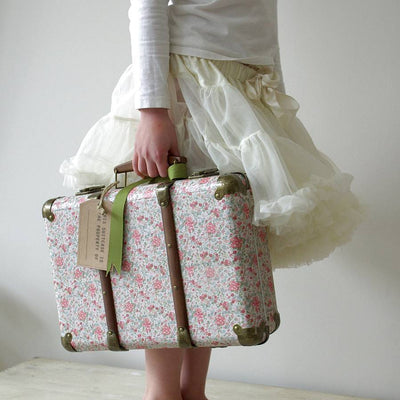 Vintage Style Floral Suitcase