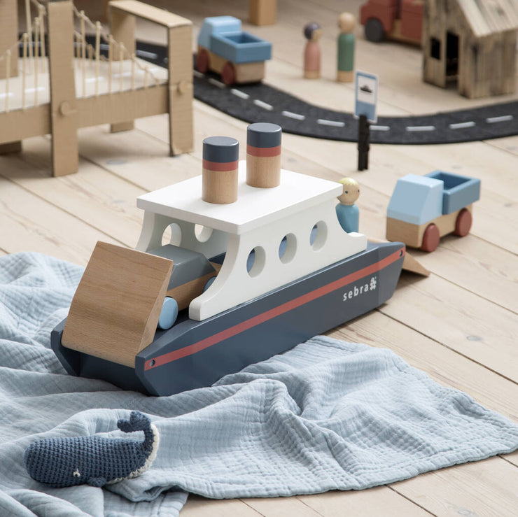 Wooden Toy Ferry by Sebra