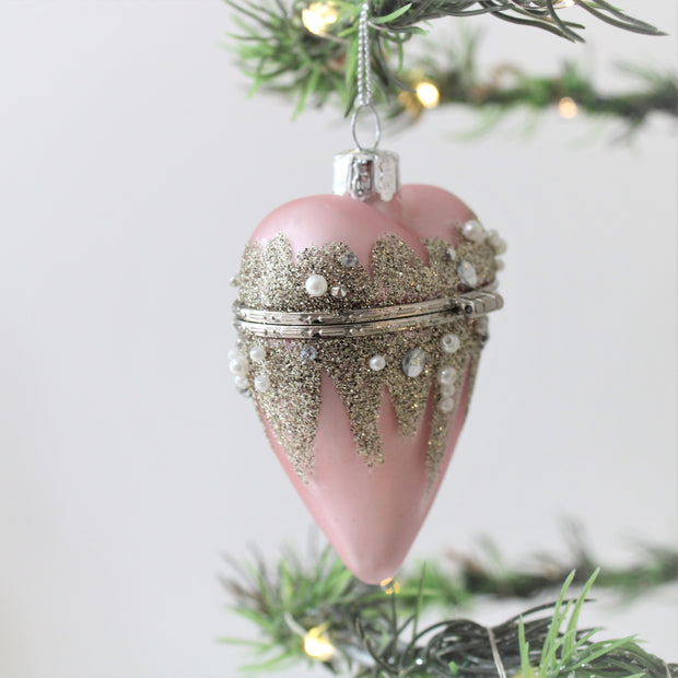 Pink Heart Bauble Gift Box