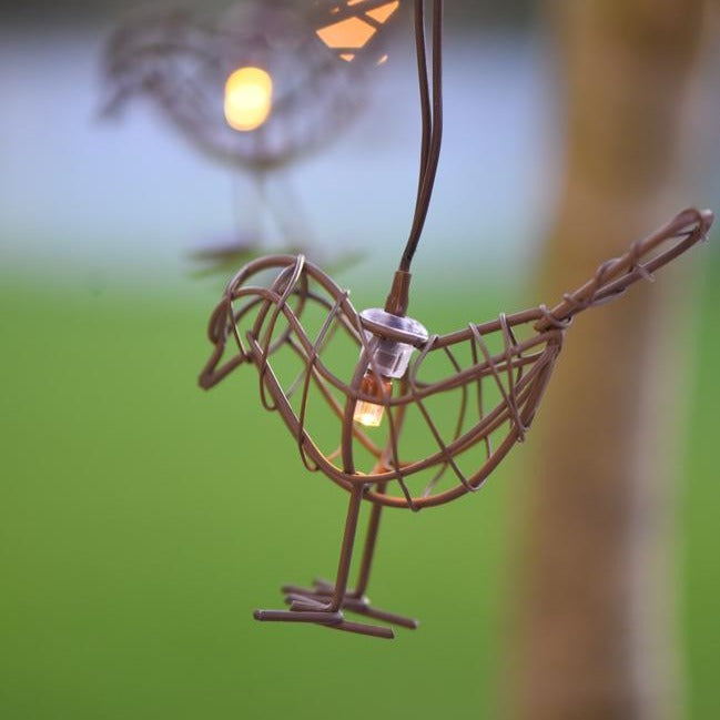 Indendørs, udendørs krans af LED Robin-lys