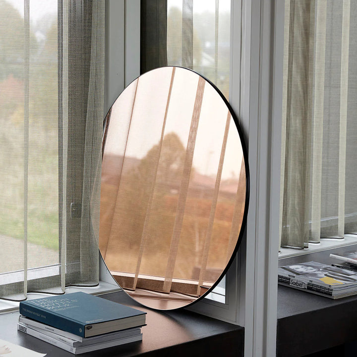 Farvet rosa guld spejl