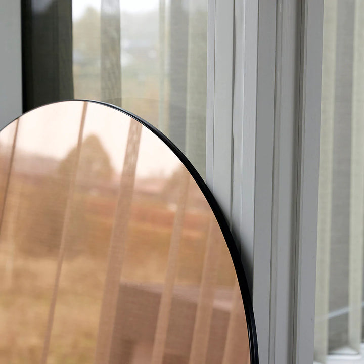 Farvet rosa guld spejl