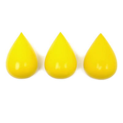 Ensemble de trois crochets goutte de pluie citron