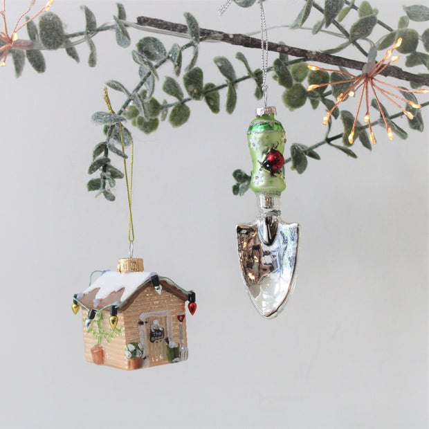 Mini abri de jardin, décoration d'arbre de Noël