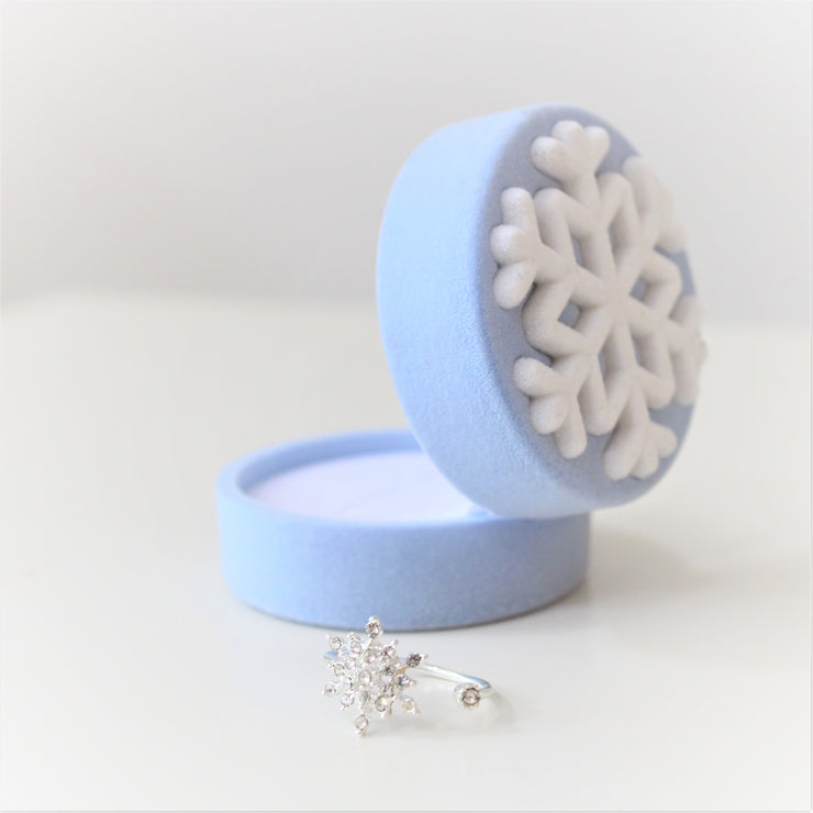 Snowflake Ring In  Ring Gift Box
