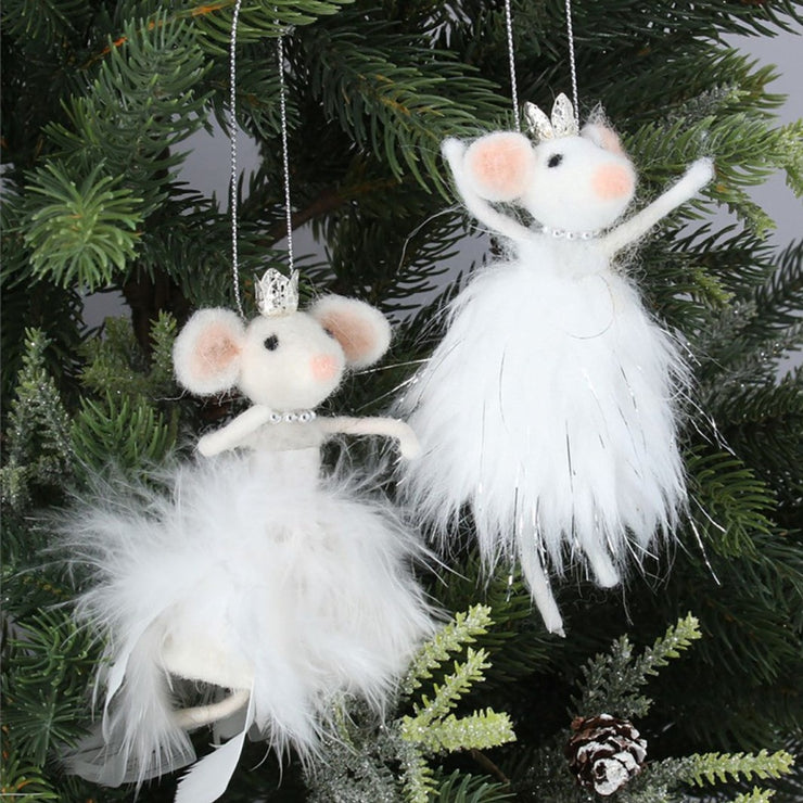 Snow Queen Mouse Christmas Decoration