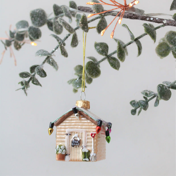 Mini Garden Shed Christmas Tree Decoration