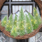 Pre-Lit Christmas Tree Wreath